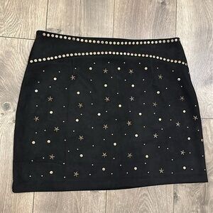 MINKPINK studded suede skirt